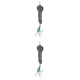 Maxbell 2pcs Spoon Fishing Lure Spinner Bait Metal VIB Hard Sequins Lure Treble Hook