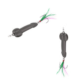 Maxbell 2pcs Spoon Fishing Lure Spinner Bait Metal VIB Hard Sequins Lure Treble Hook