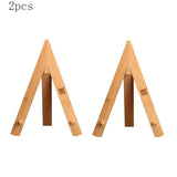 Maxbell 2x Pu-Erh Tea Cake Stand Rack Bamboo Storage Holder Table Display - Tripod