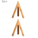 Maxbell 2x Pu-Erh Tea Cake Stand Rack Bamboo Storage Holder Table Display - Tripod