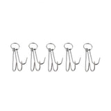 Maxbell 5x Double Hooks Hams Bacon Chicken Meat Hook Hanging Drying Tool 0.35x30cm