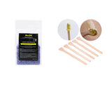 Maxbell 500g Depilatory Hot Film Hard Wax Beans+100 Piece Hair Removal Stick Spatula