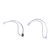 Maxbell 2x12V Gooseneck LED Bedside Reading Lamp Headboard Wall Surface Mount Silver