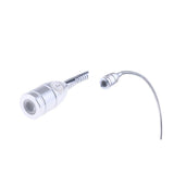 Maxbell 2x12V Gooseneck LED Bedside Reading Lamp Headboard Wall Surface Mount Silver