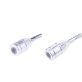 Maxbell 2x12V Gooseneck LED Bedside Reading Lamp Headboard Wall Surface Mount Silver