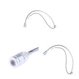 Maxbell 2x12V Gooseneck LED Bedside Reading Lamp Headboard Wall Surface Mount Silver