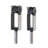 Maxbell 2 Pieces Tapered Snug Plug Cutters 13MM 1/2 Inch Shank 25mm + 30mm