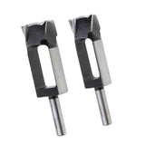 Maxbell 2 Pieces Tapered Snug Plug Cutters 13MM 1/2 Inch Shank 25mm + 30mm