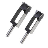 Maxbell 2 Pieces Tapered Snug Plug Cutters 13MM 1/2 Inch Shank 25mm + 30mm