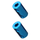 Maxbell 2Pcs Flexible Shaft Coupling Rigid Coupler Motor Connector 6.35-8mm + 6-6mm