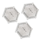 Maxbell 3 Pieces Wet Film Comb Hexagonal 25-3000um Stainless Steel Thinkness Gauge