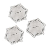 Maxbell 3 Pieces Wet Film Comb Hexagonal 25-3000um Stainless Steel Thinkness Gauge