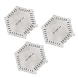 Maxbell 3 Pieces Wet Film Comb Hexagonal 25-3000um Stainless Steel Thinkness Gauge