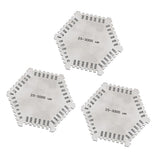 Maxbell 3 Pieces Wet Film Comb Hexagonal 25-3000um Stainless Steel Thinkness Gauge