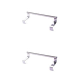 Maxbell 2Pcs Towel Rail Bar Holder Kitchen Over the Door Cabinet Storage Hanger Hook