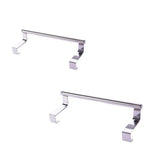 Maxbell 2Pcs Towel Rail Bar Holder Kitchen Over the Door Cabinet Storage Hanger Hook