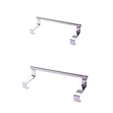 Maxbell 2Pcs Towel Rail Bar Holder Kitchen Over the Door Cabinet Storage Hanger Hook