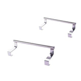 Maxbell 2Pcs Towel Rail Bar Holder Kitchen Over the Door Cabinet Storage Hanger Hook