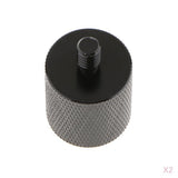 Maxbell 2 Pieces 5/8" Female to 1/4" Male Adapter Screws for Camera Microphone Stand