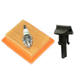 Maxbell Air Filter Spark Plug & Choke Lever Knob for Stihl FS120 FS200 FS250 FS300