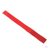 Maxbell 2x Polyester Red Winch Hook Pull Strap Universal ATV Parts 8cm/3.15 Inch