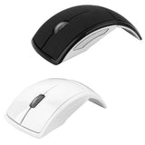 Maxbell 2Pcs 2.4 GHz Wireless Foldable Folding Arch Optical Mouse USB Mice for PC