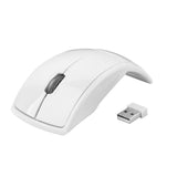 Maxbell 2Pcs 2.4 GHz Wireless Foldable Folding Arch Optical Mouse USB Mice for PC