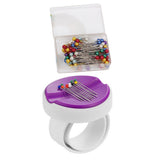 Maxbell Wrist Magnetic Pin Holder & Colorful Pearl Head Sewing Pins for Dressmaker