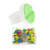Maxbell Green Wrist Magnetic Pin Holder + 100 Pieces Butterfly Shape Dressmaker Pins