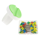 Maxbell Green Wrist Magnetic Pin Holder + 100 Pieces Butterfly Shape Dressmaker Pins