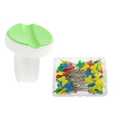 Maxbell Green Wrist Magnetic Pin Holder + 100 Pieces Butterfly Shape Dressmaker Pins