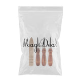 Maxbell 3pcs Leathercraft Edge Beveler Skiving Craft Tool with Wood Burnisher
