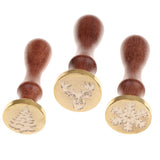 Maxbell Vintage Sealing Wax Seal Stamp Christmas Tree Deer Snowflake for Invitation