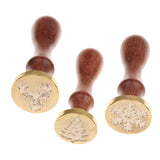 Maxbell Vintage Sealing Wax Seal Stamp Christmas Tree Deer Snowflake for Invitation