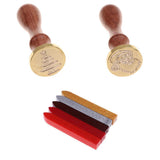 Maxbell Vintage Sealing Wax Seal Stamp Christmas Tree Santa Claus for Invitation DIY