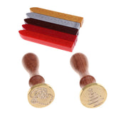 Maxbell Vintage Sealing Wax Seal Stamp Christmas Tree Santa Claus for Invitation DIY