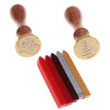 Maxbell Vintage Sealing Wax Seal Stamp Christmas Tree Santa Claus for Invitation DIY