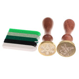 Maxbell Retro Sealing Wax Seal Stamp Christmas Snowflake Bells for Invitation Cards