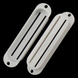 Maxbell 2 Sets Plastic Dual Hot Rail Humbucker Pickup Covers for Electric Guitar