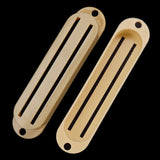 Maxbell 2 Sets Plastic Dual Hot Rail Humbucker Pickup Covers for Electric Guitar