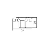 Maxbell 2 Pcs Bass String Tree String Retainer +1/4" Jack Plug Socket for TL Guitar