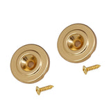 Maxbell 2 Pcs Bass String Tree String Retainer +1/4" Jack Plug Socket for TL Guitar