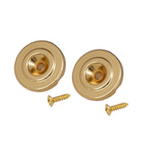 Maxbell 2 Pcs Bass String Tree String Retainer +1/4" Jack Plug Socket for TL Guitar