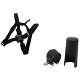 Maxbell Sax Harness Shoulder Strap+ Alto Saxophone Mouthpiece Cover w/PU Ligature