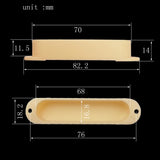 Maxbell 6 Pcs Electric Guitar Sealed Single Coil Pickup Cover for Fender Guitar