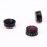 Maxbell 3 Pcs Metal Skull Volume Knobs+3 Pcs Speed Control Knobs for Electric Guitar