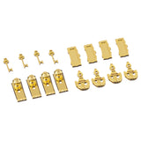Maxbell 8 Set Dolls House Miniature Door Lock w.Keys & Knocker Mail Slot Letter Box