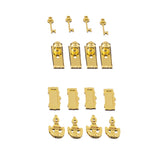 Maxbell 8 Set Dolls House Miniature Door Lock w.Keys & Knocker Mail Slot Letter Box