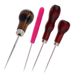 Maxbell 4Pcs/lot Leather Craft Awl Sewing Punching Hole Pin Stitching Tool