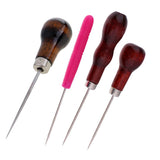 Maxbell 4Pcs/lot Leather Craft Awl Sewing Punching Hole Pin Stitching Tool